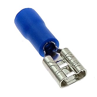 FDD1.25-187 (РПИ-М 1,5-4,8) 4,8mm, 0,5-1,5 mm², blue Клемма ножевая, изолированная (гнездо)., фото