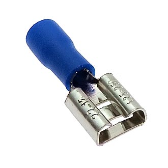 FDD1.25-250 (РПИ-М 1,5-6,3) 6,3mm, 0,5-1,5 mm², blue Клемма ножевая, изолированная (гнездо), фото