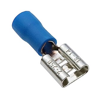 FDD2-250 (РПИ-М 2,5-6,3) 6,3mm, 1,5-2,5 mm², blue Клемма ножевая, изолированная, фото