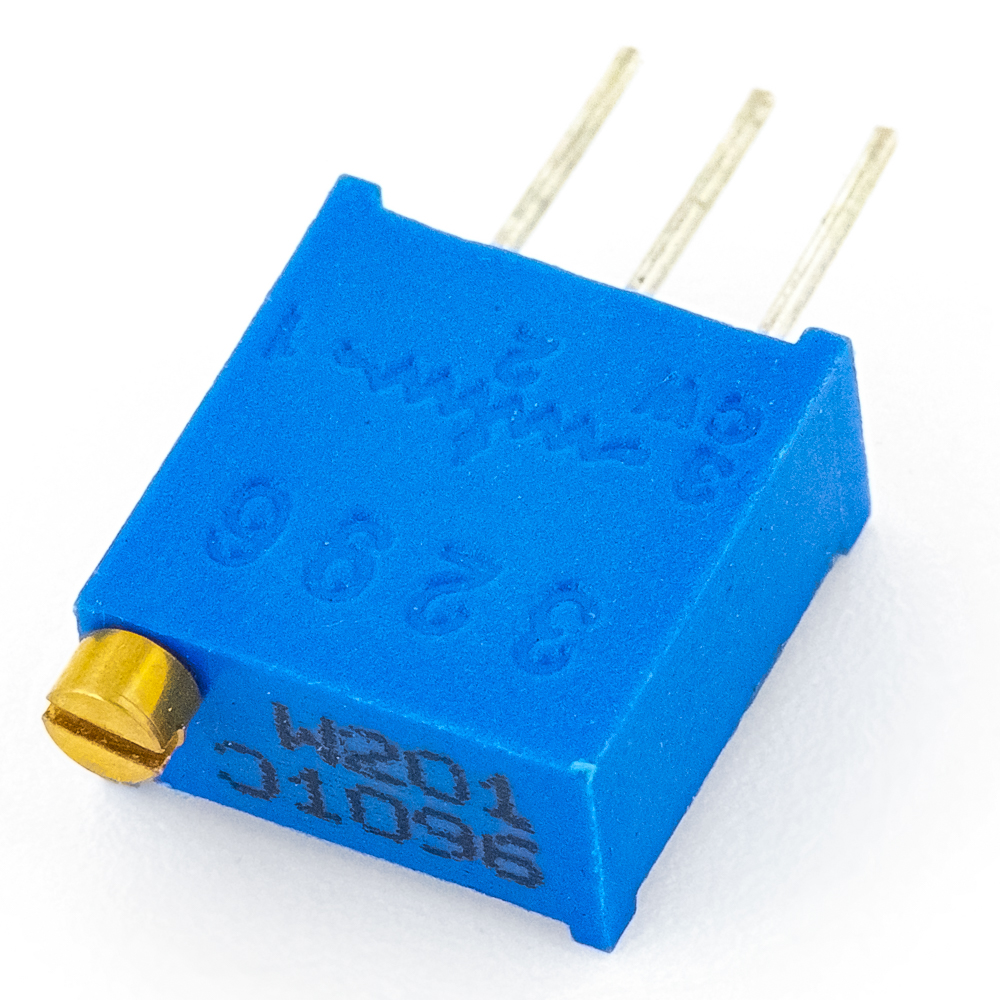 3296W-1-201(СП5-2ВБ) 0,5W(Ватт) 200Ω(Ом)-А±10% Резистор подстроечный многооборотный., фото