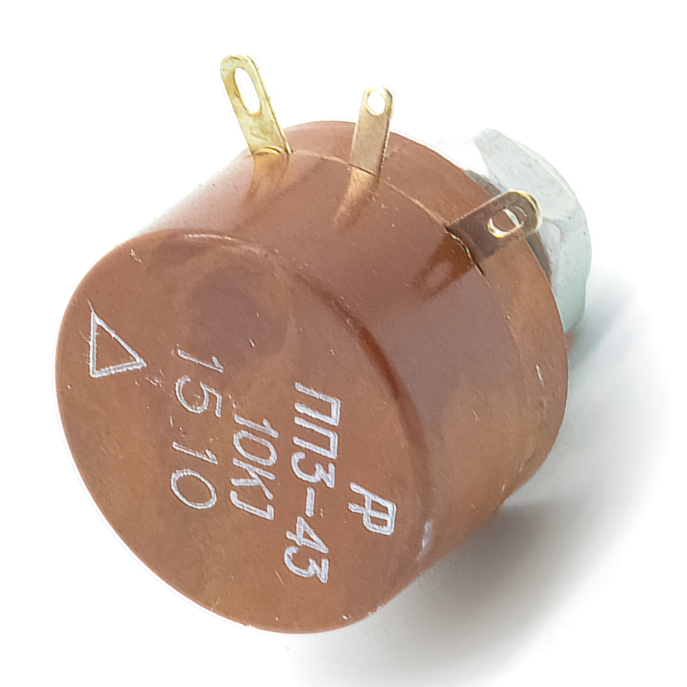 ПП3-43 3W(Ватт) 10kΩ(кОм)-А±5%, ВС2(под шлиц) Резистор переменный (потенциометр),, фото