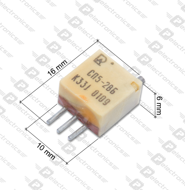 СП5-2ВБ 0,5W(Ватт) 330Ω(Ом)-А±5% Резистор подстроечный многооборотный, 2001г, фото