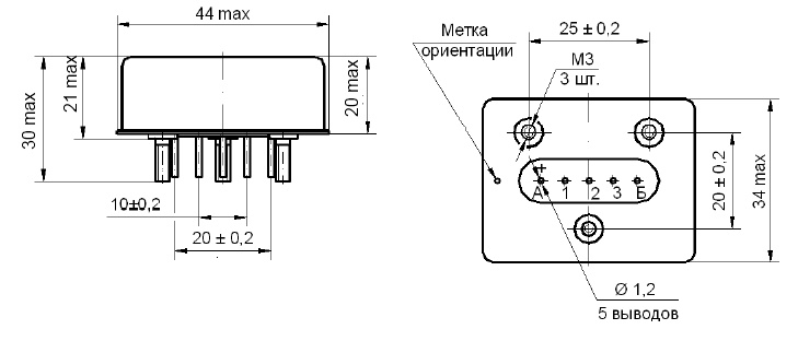 РВЭ3А-Т ЯЛ4.544.001-24 1 перекл. 27VDC Реле, 2018г (арт. TP-1523 ...