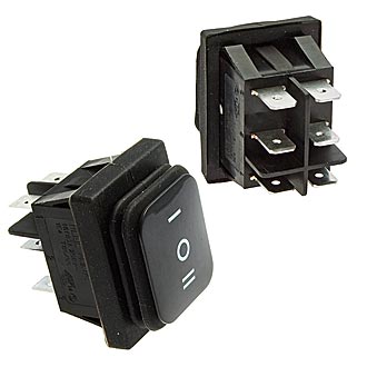 SB090 IP65 (on)-off-(on), 16A 250V Переключатель клавишный, фото