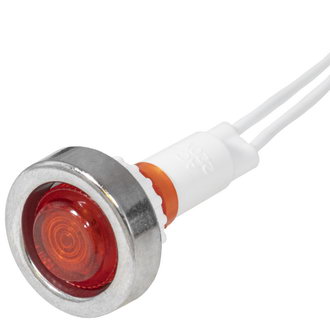 N-305-R 220VAC Ø10mm Лампа индикаторная неоновая красная пластмасса, фото