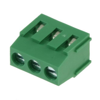 DG500-5.08-03P-14-00A(H) 15A(Ампер) 300V(Вольт) 3 контакта шаг 5,8mm, 1 ряд контактов Клеммник винтовой, на плату, DEGSON, фото