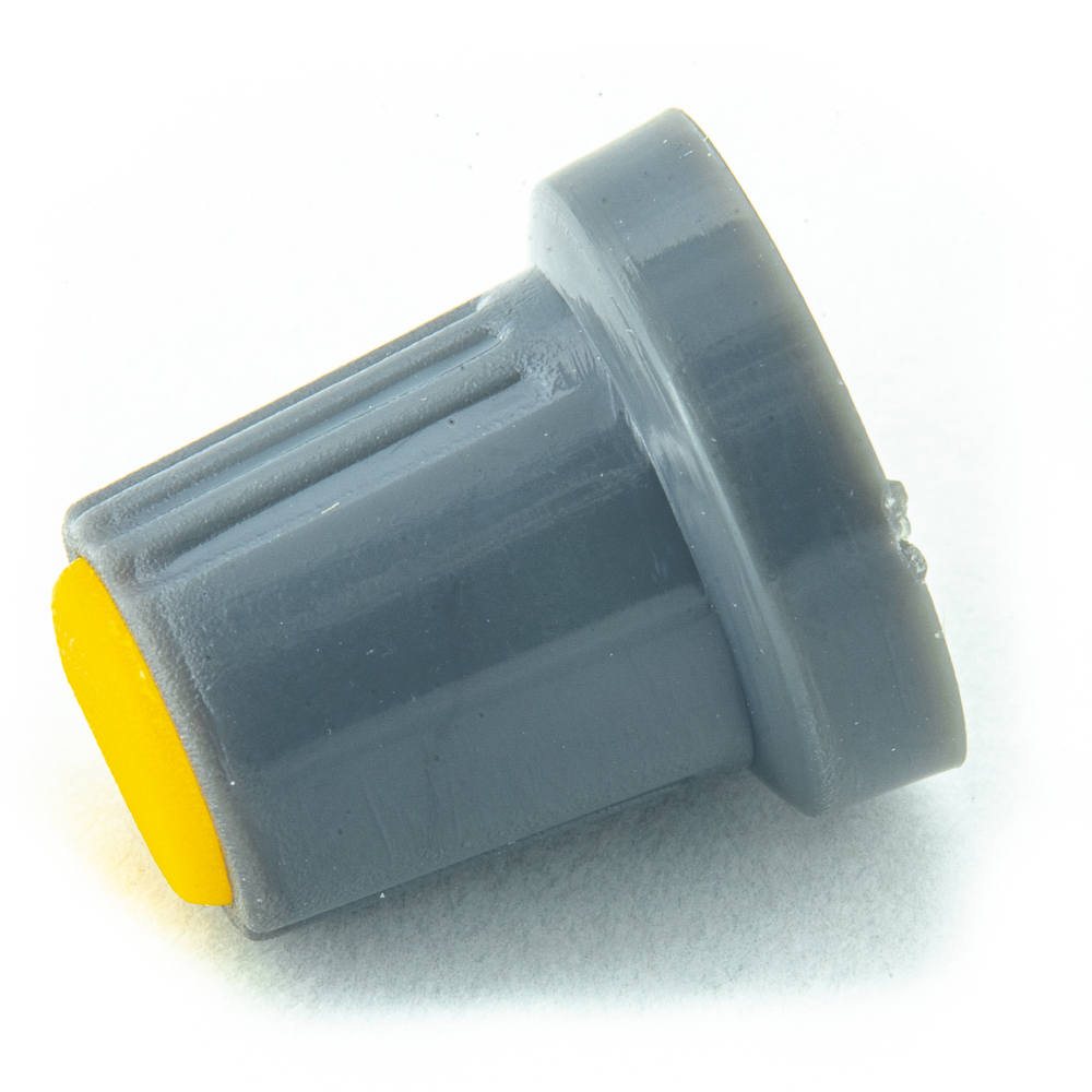 RR4817 ручка приборная, отв.6 mm круглое, цвет желтый. фото 360 №5