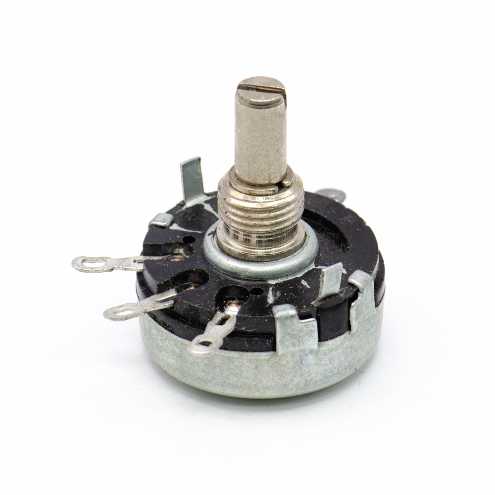 СП-1(I) 1W(Ватт) 6,8kΩ(кОм)±20%-А, ВС2-20 сплошной с шлицем Резистор переменный (потенциометр), фото