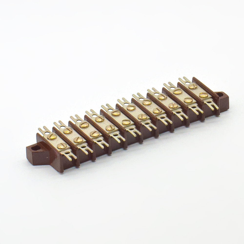 3ПС17-10 10 пар, 2 ряда, 20 контактов, шаг 11mm, 5A(Ампер) 1000V(Вольт) Плата соединительная, карболит ГОСТ 28821-90., фото