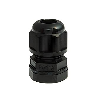 PGA11-06B 4-7 mm Кабельный ввод(гермоввод), сальник черный, фото