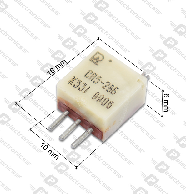 СП5-2ВБ 0,5W(Ватт) 330Ω(Ом)-А±5% Резистор подстроечный многооборотный, фото