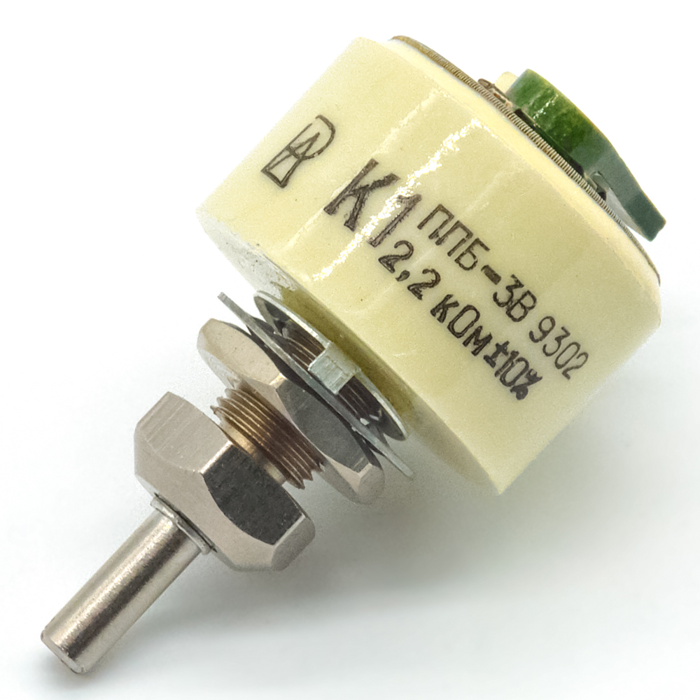 ППБ-3В 3W(Ватт) 2,2kΩ(кОм)-А±10%, В-ВС2(под шлиц) Резистор переменный (потенциометр)., фото