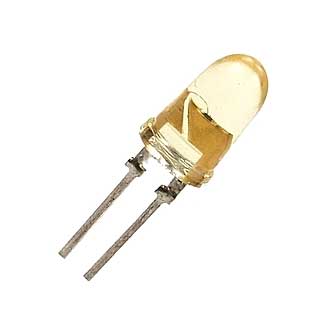 АЛ336Д Светодиод выводной желтый Ø 5mm 2,8V(Вольт) 10mA(Миллиампер) 4mCd(Милликандел) 20градусов, аА0.336.364ТУ, фото