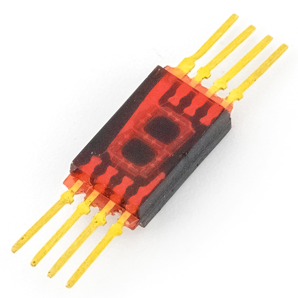 АЛС320Г 5мм 0,6мКд, Индикатор цифровой красный, фото