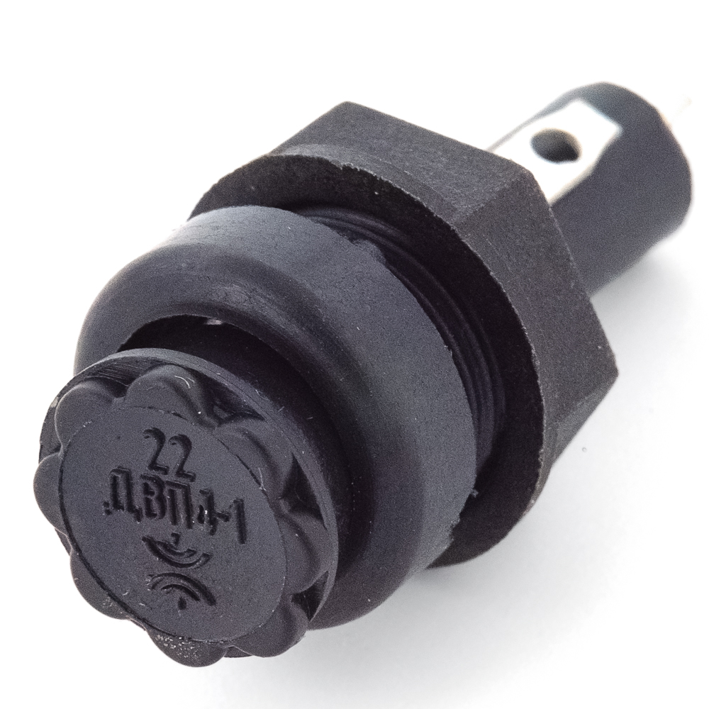 ДВП4-1 Держатель вставки плавкой (предохранителя) 4х15mm, на панель, пластмасса, 2022 г., фото