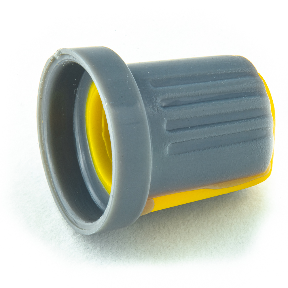 RR4817 ручка приборная, отв.6 mm круглое, цвет желтый. фото 360 №1