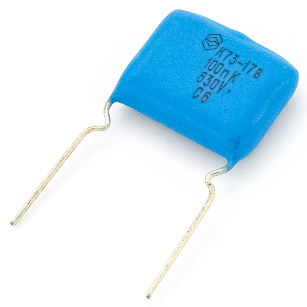 К73-17 0,1mkF(мкФ) 630V(Вольт) ±10% Конденсатор пленочный, полиэтилентерефталатный., фото
