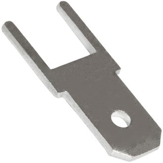 DJ610A-4.8 Клемма ножевая неизолированная на плату, фото
