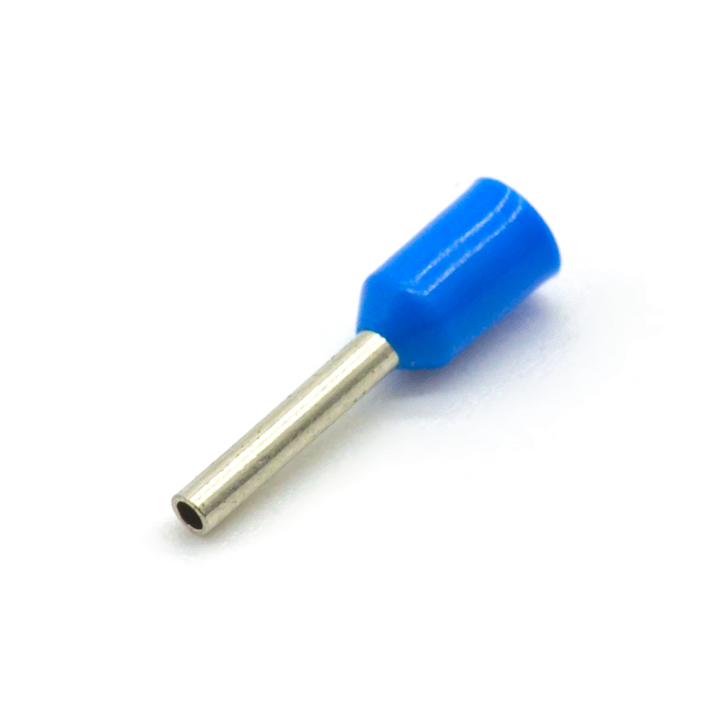 DN00206 (НШВИ 0.25-6) 6mm, 0,25mm² blue Наконечник штыревой втулочный изолированный., фото