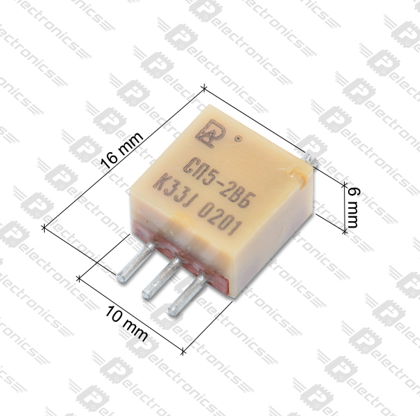 СП5-2ВБ 0,5W(Ватт) 330Ω(Ом)-А±5% Резистор подстроечный многооборотный, 2002г, фото