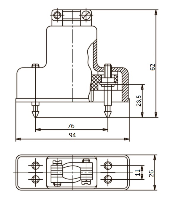 РП10-30ЛП Вилка с ловителем, прямой кожух, карболит 2024 (арт. SN-9980 ...
