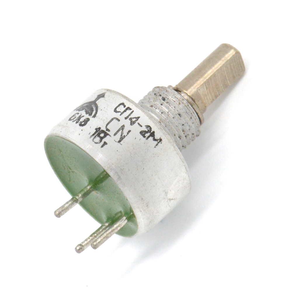 СП4-2Ма 1W(Ватт) 6,8kΩ(кОм)±20%-А, ВС3-20 с прямой лыской Резистор переменный (потенциометр)., фото