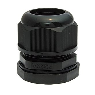 PGA29-25B 18-25 mm Кабельный ввод(гермоввод), сальник черный, фото