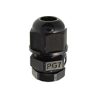 PGB7-07B 4-8 mm Кабельный ввод(гермоввод), сальник черный, фото