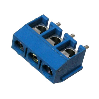 XY301V-A-3P 15A(Ампер) 250V(Вольт) 3 контакта, шаг 5mm, 1 ряд контактов Клеммник винтовой, на плату, RUICHI, фото