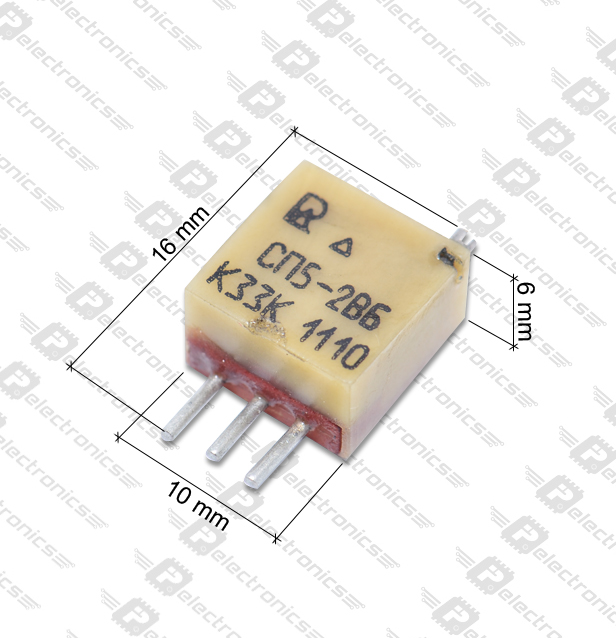 СП5-2ВБ 0,5W(Ватт) 330Ω(Ом)-А±10% Резистор подстроечный многооборотный, фото