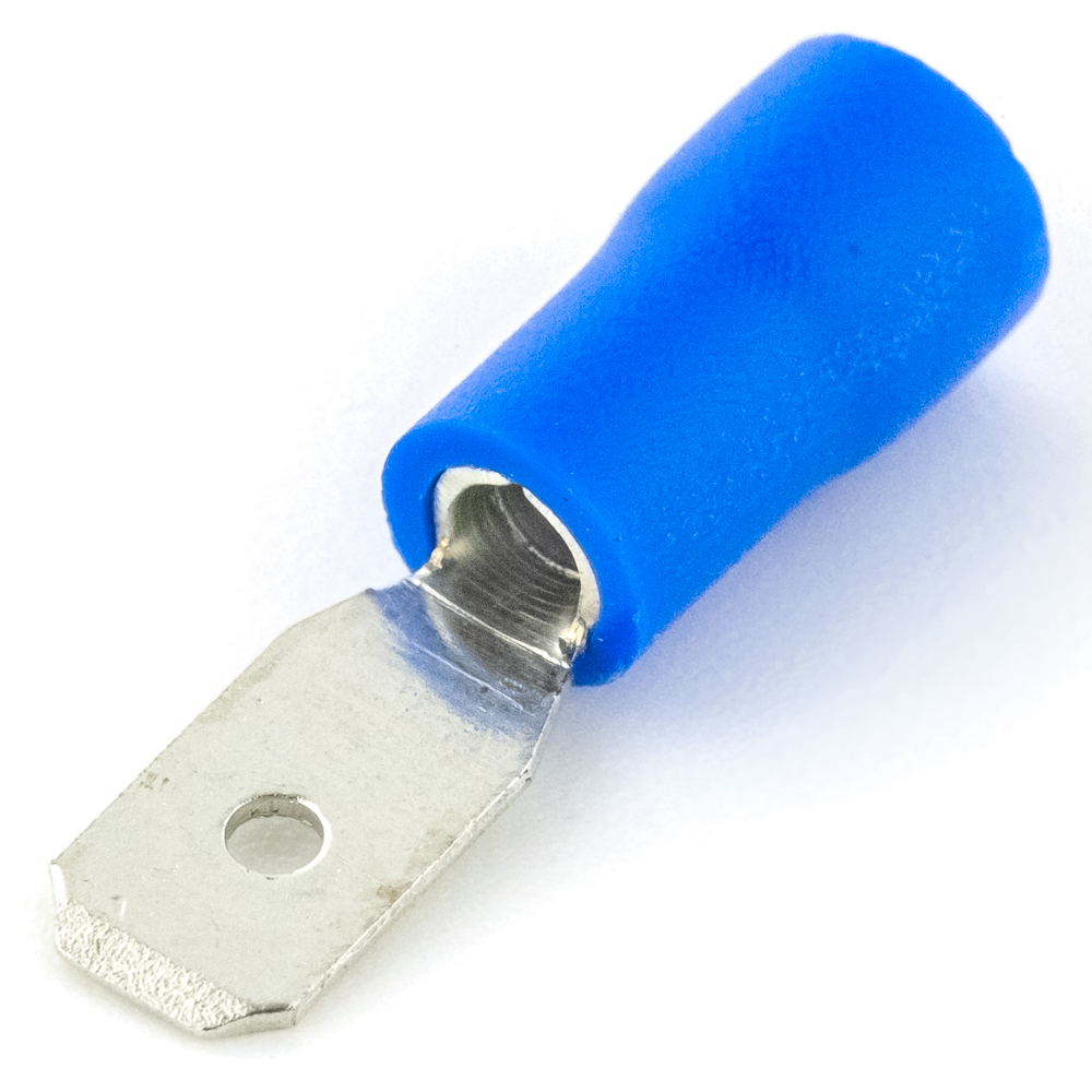 MDD2-187(8) (РПИ-П 2,5-4,8) 4,8mm, 1,5-2,5 mm², blue Клемма ножевая, изолированная (штекер), фото