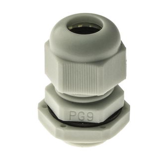 PG9 4-8 mm Кабельный ввод(гермоввод), сальник серый , фото