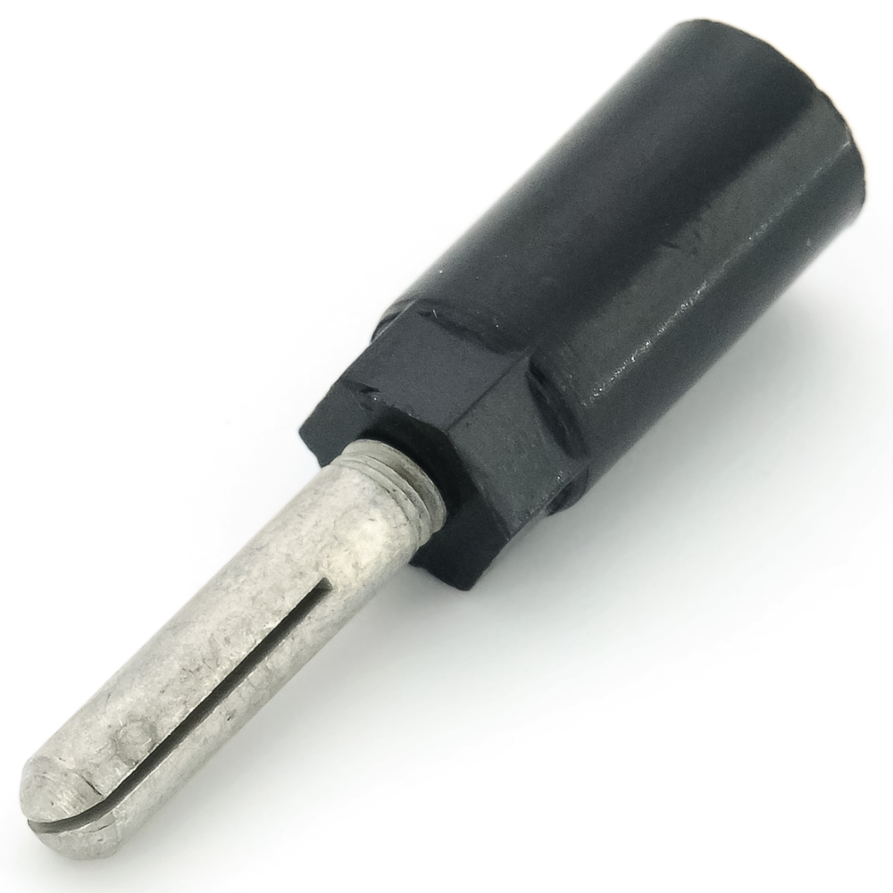 ШП4-2 Штекер приборный черный с прорезью, аминопласт, (арт. TR-3243 ...