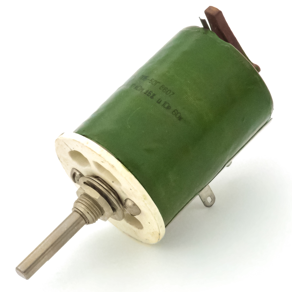 ППБ-50Г 50W(Ватт) 10kΩ(кОм)-А±5%, Г-ВС3(с прямой лыской) Резистор переменный (потенциометр), фото