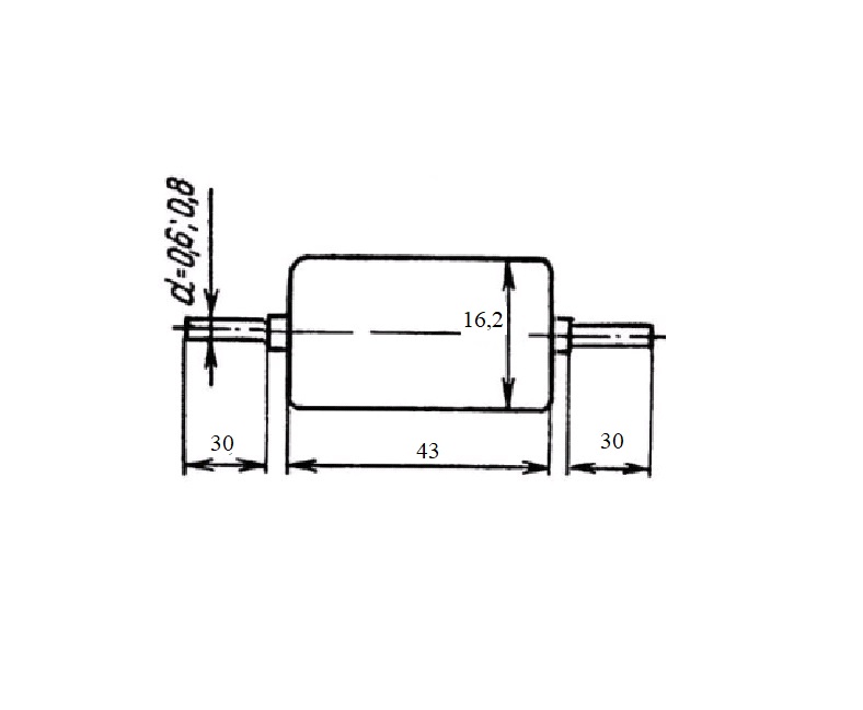 К40У-9 0,47µF(мкФ) 200V(Вольт) ±10% Конденсатор купить в интернет ...