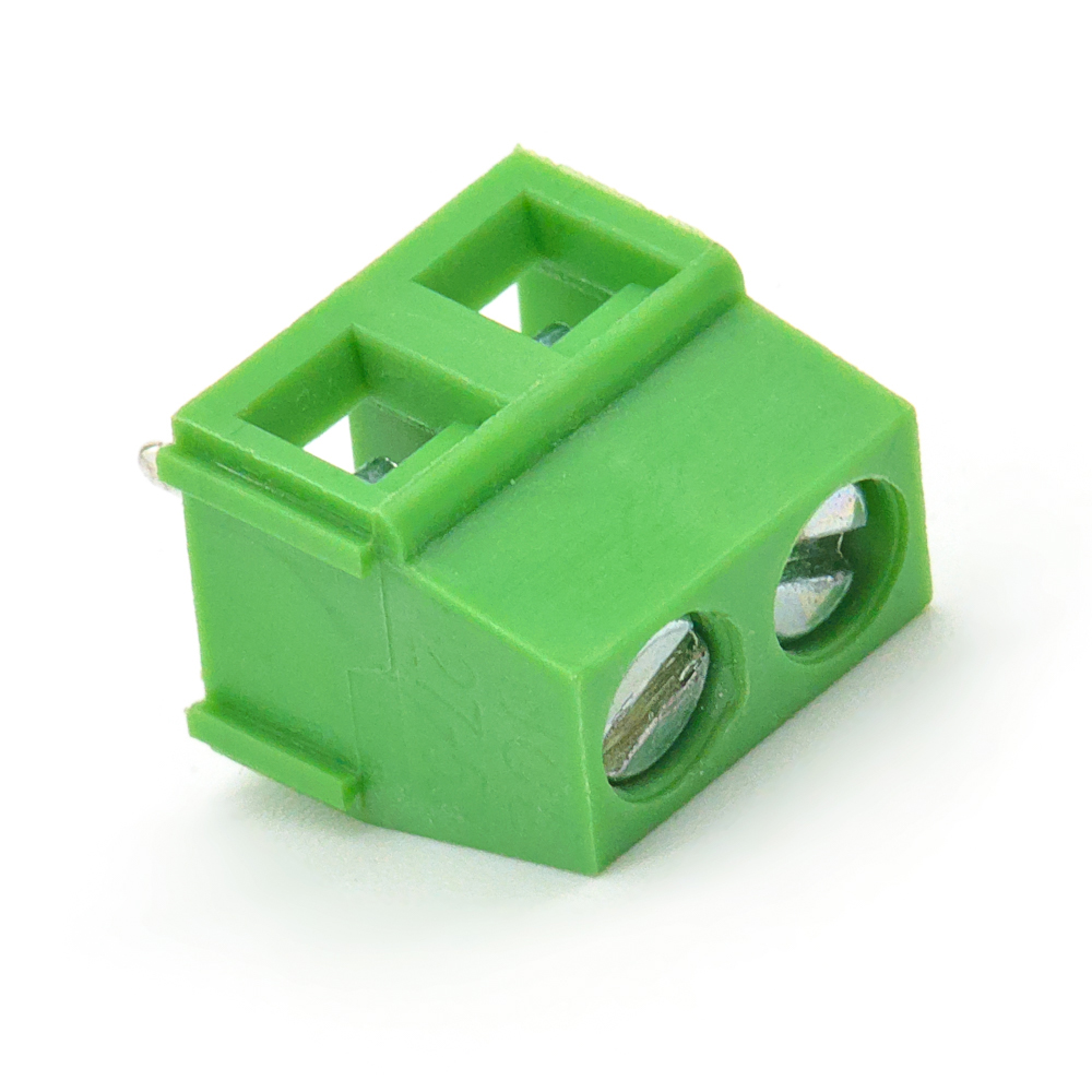 XY304V-A-02P лифт 12A(Ампер) 300V(Вольт) 2 контакта, шаг 5mm, 1 ряд контактов Клеммник винтовой, на плату, RUICHI., фото