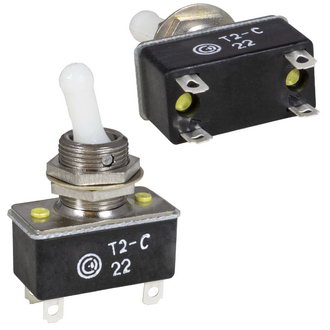 Т2-С off-on, 6A(Ампер) 250V(Вольт) Тумблер двухполюсный, пайка, АГ0.360.407ТУ, фото