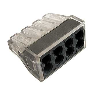 773-328 24A(Ампер) 250V(Вольт) 8 контактов Клеммник самозажиной соединительный, на провод (аналог WAGO), RUICHI, фото