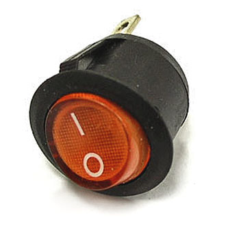 IRS-101-9C on-off, 6.5A 250V Переключатель клавишный (красный) , фото