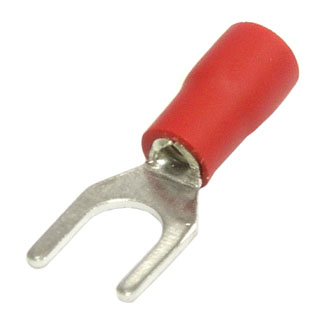 SV1.25-5S (НВИ1,5-5) 5mm, 0,5-1,5mm² red Клемма вилочная, изолированная., фото