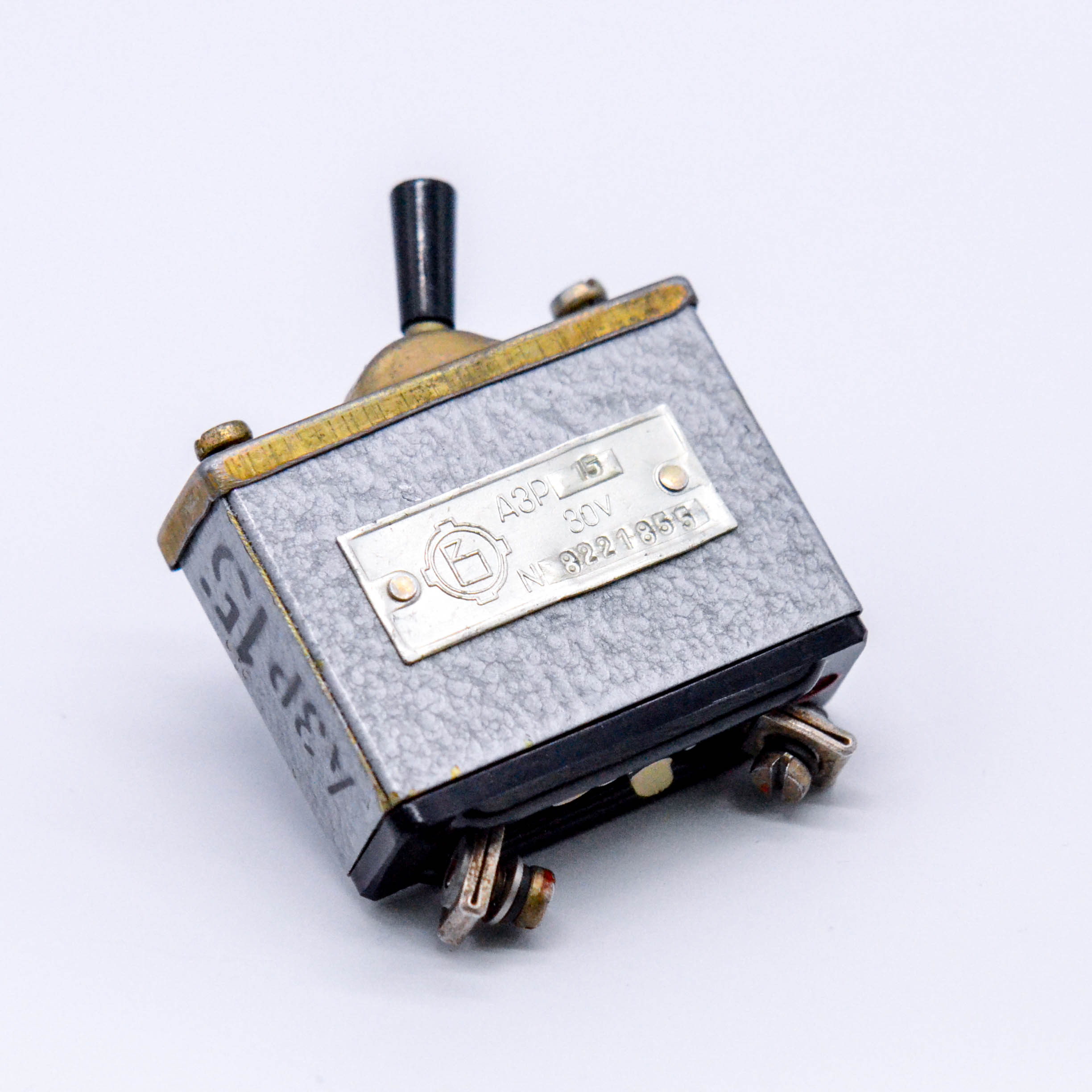 АЗР-15 15А(Ампер) 30V(Вольт) Автомат защиты сети, серый (арт. TN-4750 ...