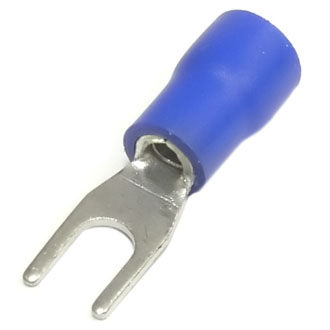 SV2-3.2 (НВИ2,5-3,2) 3,2mm, 1,5-2,5mm² blue Клемма вилочная, изолированная, фото