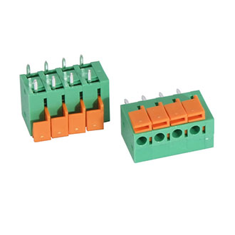 DG142V-5.08-04P-14-00A(H) 10A(Ампер) 300V(Вольт) 4 контакта, шаг 5,08mm, 1 ряд контактов Клеммник самозажимной, на плату, DEGSON, фото