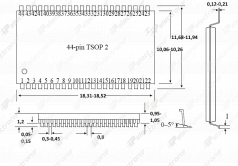AS7C4098-15TC TSOP II-44 Микросхема