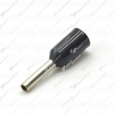 DN00706 (НШВИ 0,75-6) 6mm, 0,75mm² black Наконечник штыревой втулочный изолированный.